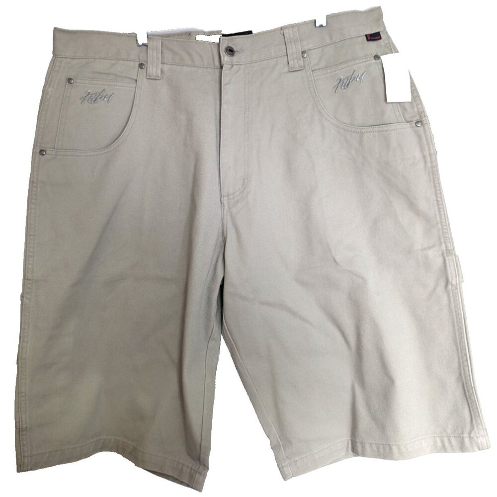 Vintage 90's/Y2K Fubu Sports Baggy Carpenter/Cargo Jeans Shorts Khaki NWT